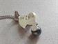 Vintage Sterling Silver TRU-KAY Black and White Pearls Pendant With Chain