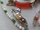 Vintage Jewelry Lot Sterling Carnelian Bracelet Mother of Pearl Jade Necklace Rings and More