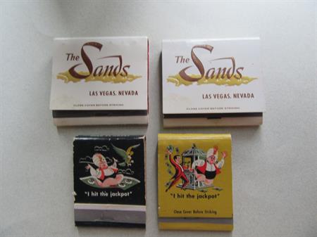 Vintage Sands and Harrahs Casino Matchbooks Lot Penguin Matches Reno Lake Tahoe Las Vegas Gambling