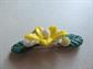 1940's Early Plastic Flower And Sugar Beads Pin Vintage Jewelry Summer
