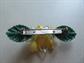 1940's Early Plastic Flower And Sugar Beads Pin Vintage Jewelry Summer