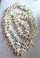 Vintage Chunky Mother of Pearl Long Necklace Tiki Luau Beach Jewelry