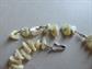 Two Vintage Mother of Pearl Necklaces Adventurine Nugget Beads Tiki Luau Beach Jewelry
