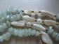 Two Vintage Mother of Pearl Necklaces Adventurine Nugget Beads Tiki Luau Beach Jewelry