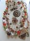 Vintage Jewelry Lot 1950's and Up Necklaces Rhinestone Pin Earrings Copper Bracelet