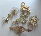 Vintage Pin Lot Rhinestone and Faux Pearls