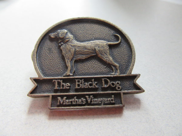 Vintage Black Dog Martha's Vineyard Pin Retired
