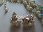 Vintage 1950's Tutti Frutti Multi Strand Necklace Earrings Set Japan Rainbow Jewelry