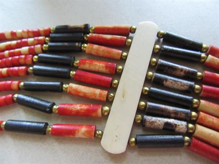 1980's Tribal Bone Necklace 