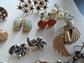 Vintage Earrings Lot Rhinestone Art Glass And More Clips and Screw Backs