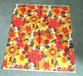 Vintage 1970's Flower Power Fabric Piece Big Bold Orange and Yellow Material For Pillow Covers Or Handbags