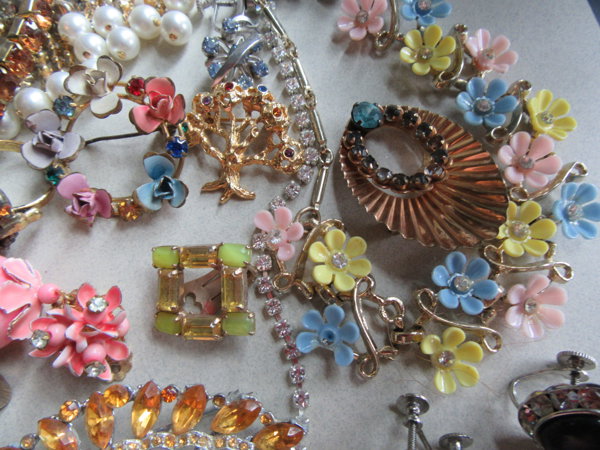 Rhinestone Junk Lot Harvest Destash Repurpose Upcycle  