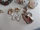 Vintage Jewelry Lot Lucite Glass Hillcraft Earrings Rhinestone Pins and More