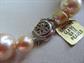 Vintage Large Cream Glass Pearls With Original Tag Never Worn