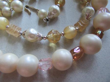 Vintage Necklace Lot Faux Pearl Necklaces 1950's 