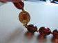 Vintage Lucite Necklace Tortoise 30