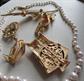 Vintage Jewelry Lot Avon Seahorse Clutch  Pin Owl Brocade Fragrance Owl Pin And More