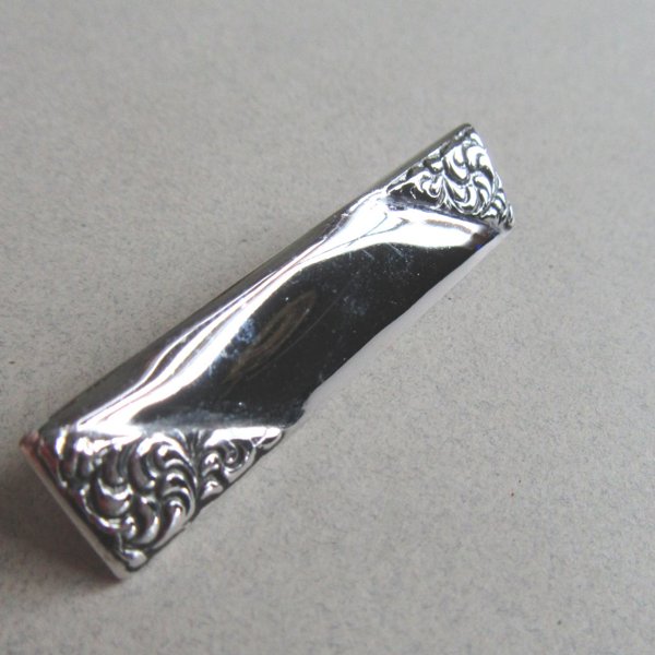 Vintage Caroline Silver Bar Pin 