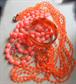Vintage Jewelry Lot Orange Necklaces Moonglow Bangle Bracelet Pierced Earrings Pin 