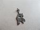 Vintage Happy Cat Sterling Silver Pendant 2.4Grams Kitty Vet Gift Fine Jewelry
