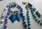 Vintage Jewelry Lot Blue Necklaces Lucite Jeanne Rhinestone Pin 