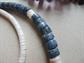 Vintage Blue and Orange Coral Necklaces Pucca Shell Bracelet Beach Jewelry Tropical