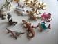 Vintage Figural Pin Jewelry Lot Critters Elephants Rabbits  And More Three Gerrys Signed 