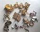 Vintage Figural Pin Jewelry Lot Critters Elephants Rabbits  And More Three Gerrys Signed 