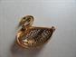 Vintage Rhinestone Swan Pin Figural
