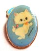 Vintage 1970's Davinci Kitten Pin With Tag Never Worn