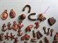 Vintage Cracker Jack ? Copper Charm Lot1 930's -50's Gum Ball Charms Sylvester Collectibles
