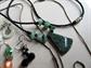 Vintage 1970's Necklaces and Earrings  Lot Abalone Liquid Silver Gemstones