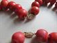 Genuine Coral Necklace And Large Bracelet Beach Jewelry Cruise Tropical