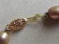 Genuine Fresh Water Pearl Necklace 585 14k Clasp Champagne Color