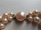 1950's Champagne Faux Pearl and Crystals Necklace 50's Jewelry Accessories