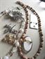 Vintage Jewelry Lot Glass Beads Western Germany Goldstone Necklace Lucite and Rhinestone Pin