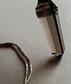Sterling Silver Smokey Quartz Gemstone Pendant 925 And 1970's Liquid Silver Necklace 