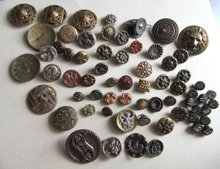 Antique Button Lot Some Tinies Sewing Collectibles