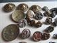 Antique Metal Button Collection Florals Rhinestone Asian Motif And Some Tinies Sewing Collectibles