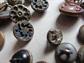 Antique Metal Button Collection Florals Rhinestone Asian Motif And Some Tinies Sewing Collectibles