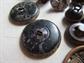 Antique Metal Button Collection Florals Rhinestone Asian Motif And Some Tinies Sewing Collectibles