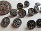 Antique Button Collection Castle Cut Steel Fleur De Lis