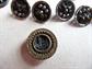 Antique Button Collection Castle Cut Steel Fleur De Lis