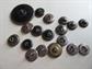 Antique Button Collection Castle Cut Steel Fleur De Lis