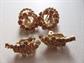vintage Pin and Rhinestone EarringsLot Chatelain Damascene Myan Style Brooch