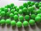 Mod Neon Green Necklaces Will Glow Under Black Light 1960's Vintage Jewelry