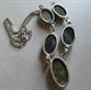 Genuine Labradorite Stone Necklace Iriidescent Gemstone