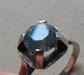 Vintage Sterling Silver Ring With Blue Stone Aquamarine? Size 6 3/4
