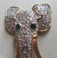 Vintage Pin Lot Sandor Fish Lizard Newer LARGE Rhinestone Articulated Elephant Pin Figural 