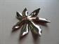 Red Enameled Poinsettia Rhinestone Pin Christmas Jewelry